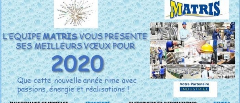 VŒUX 2020: Nouvelle année, nouveaux projets